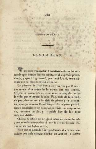 Capitulo XXXIII. Las cartas