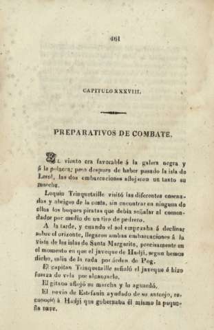 Capitulo XXXVIII. Preparativos de combate