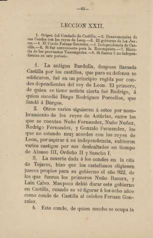 Leccion XXII.