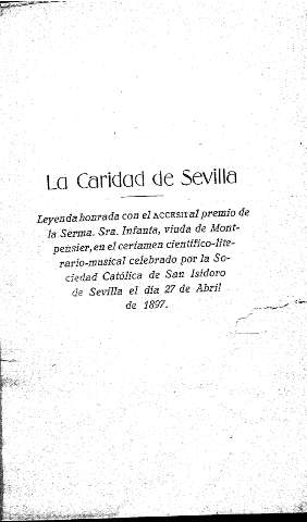 La caridad de Sevilla