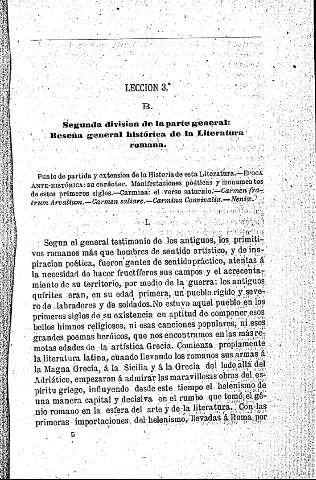 B. Reseña general histórica de la Literatura romana  -  Época antehistórica
