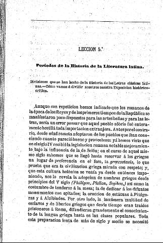Periodos de la Historia de la Literatura latina