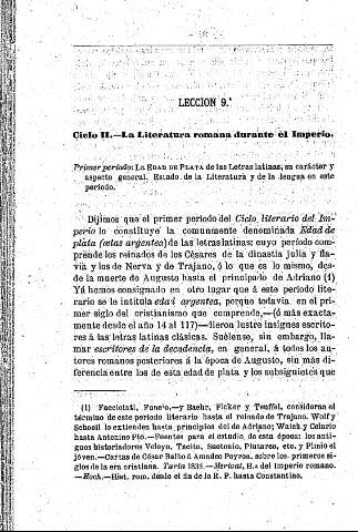 Ciclo II. La Literatura romana durante el Imperio