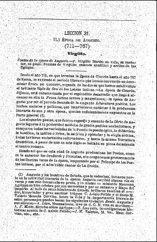 II. Época de Augusto (711-767)  -  Virgilio