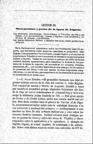 Otros prosistas y poetas de la época de Augusto