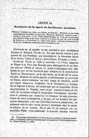 Plinio el Viejo - M. Fabio Quintiliano - Frontino 