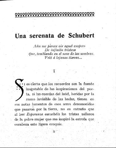 Una serenata de Schubert