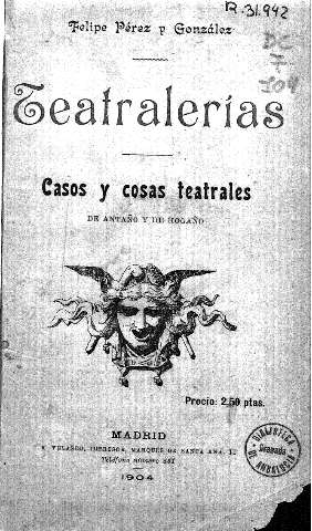Teatralerías. Casos y cosas teatrales