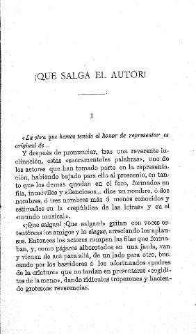 ¡Que salga el autor!