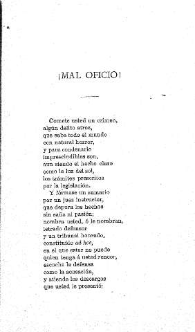 ¡Mal oficio!