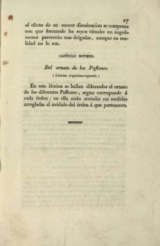 Capítulo noveno. Del ornato de los Paflones