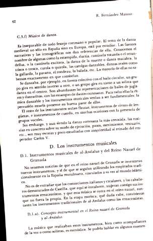 D. Los intrumentos musicales