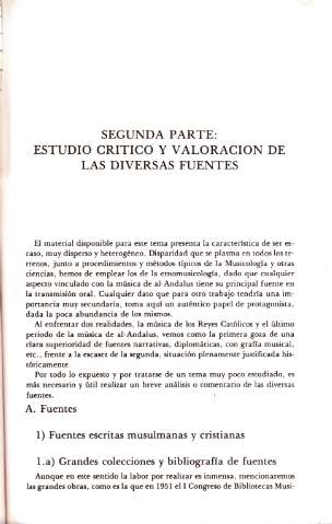 Segunda parte: estudio crítico y valoración de las diversas fuentes. A. Fuentes