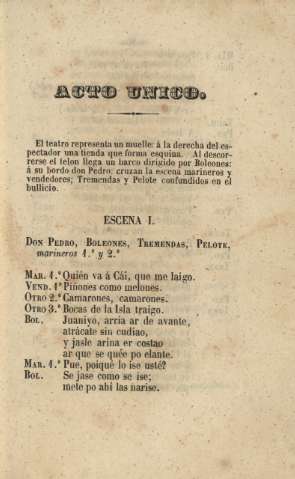 Acto unico. Escena I