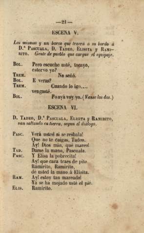Escena V. Escena VI