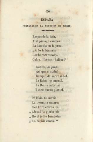 España propagando la devoción de María