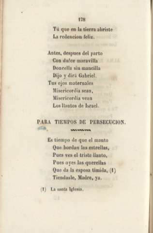 Para tiempos de persecución