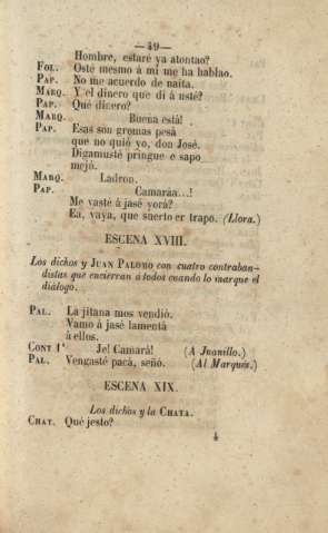 Escena XVIII. Escena XIX