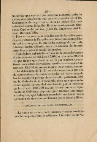 Ensanche de las casas consistoriales