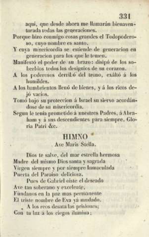 Himno. Ave Maris Stella