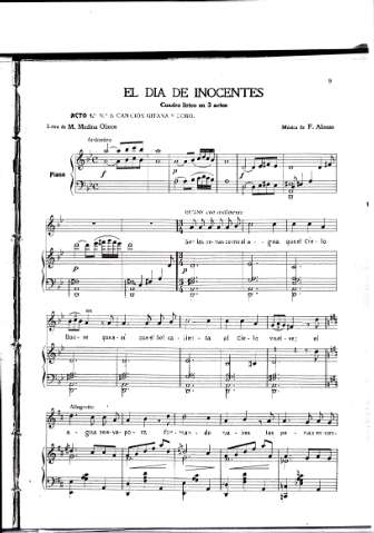 Acto 1º. Nº 2. Canción gitana y coro