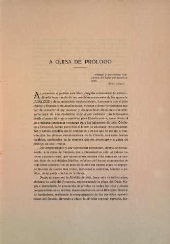 A guisa de prólogo