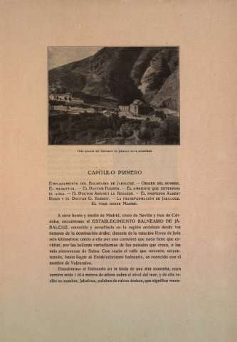 Capítulo Primero