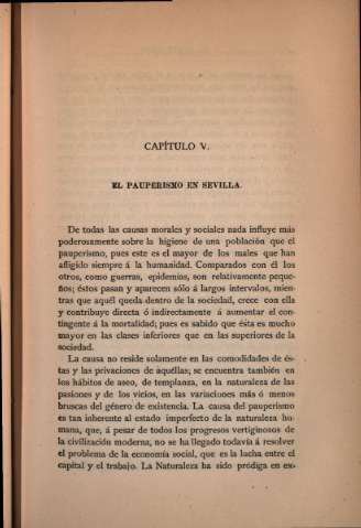 Capítulo IV. El pauperismo en Sevilla