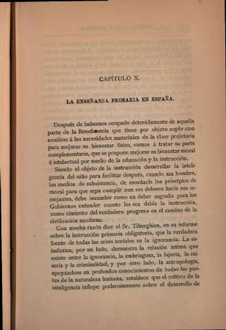 Capítulo X. La enseñanza primaria en España