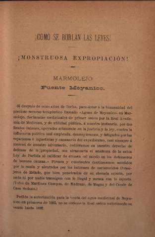 ¡Cómo se burlan las leyes! ¡Monstruosa expropiación!