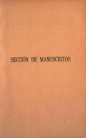 Sección de manuscritos