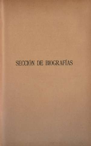 Sección de Biografías