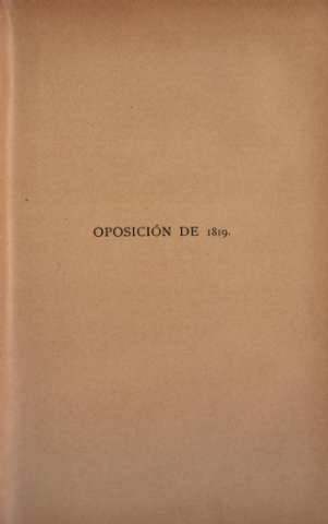 Oposición de 1819