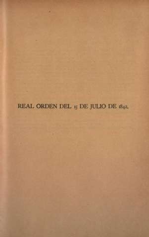 Real Orden del 15 de Julio de 1842