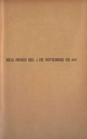 Real Orden del 2 de Noviembre de 1845