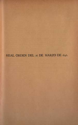 Real Orden del 26 de marzo de 1846