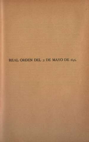 Real Orden del 31 de mayo de 1846