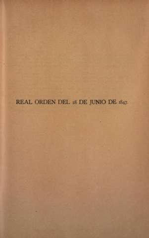 Real Orden del 28 de Junio de 1847
