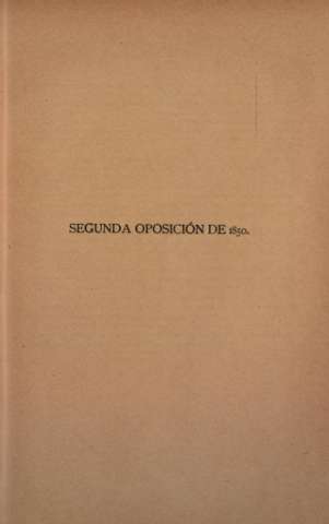 Segunda oposición de 1850