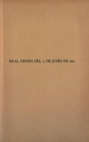 Real Orden del 13 de Junio de 1867