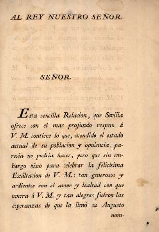 Al Rey nuestro señor