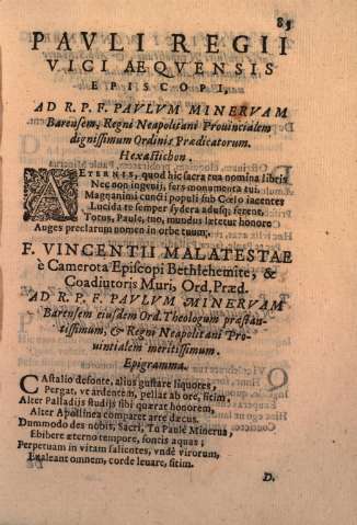 Pavli Regii vici aeqvensis episcopi