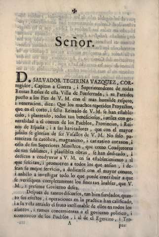 Señor. D. Salvador Tegerina Vazquez...