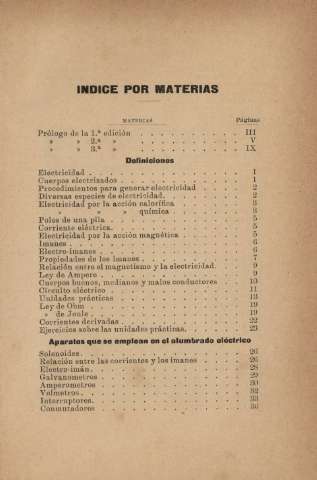 Indice por materias