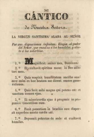 Cántico de nuestra señora