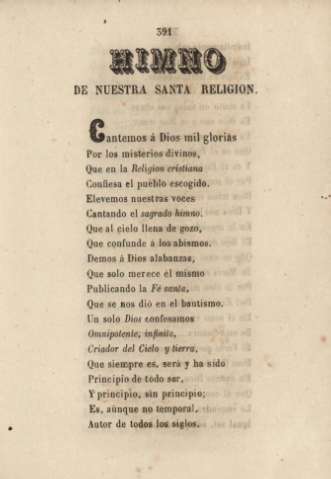 Himno de Nuestra Señora Religion