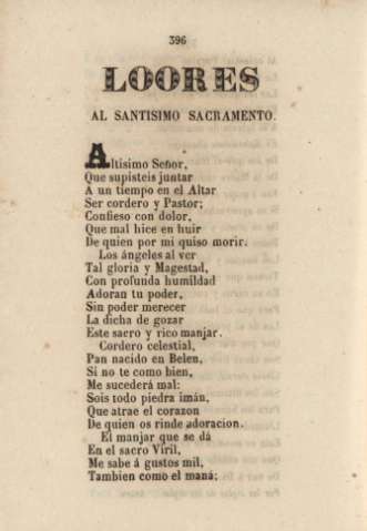Loodores al Santisimo Sacramento