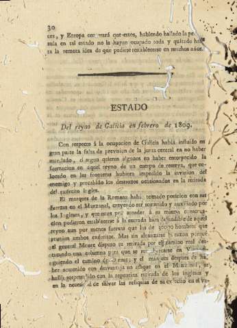 Estado del reyno de Galicia en febrero de 1809