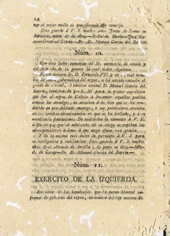 Núm. 10. Núm. 11. Exercito de la izquierda