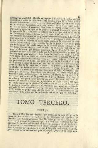 Tomo tercero